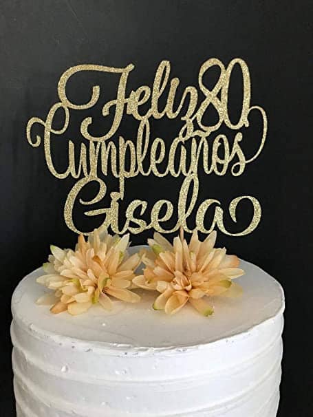 Cake Topper cumpleaños personalizado